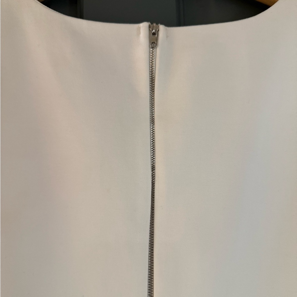 Lulu's Off-White V-Neck Sheath Midi Dress - Picture 5 of 8